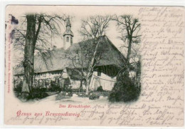 39079704 - Braunschweig. Kreuzkloster Gelaufen, 1902. Leicht Fleckig, Kleiner Knick Oben Links, Sonst Gut Erhalten - Braunschweig