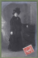 CARTE PHOTO -  FEMME ÉLÉGANTE, MODE, CHAPEAU - - Fashion