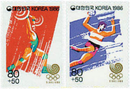 729449 HINGED COREA DEL SUR 1986 24 JUEGOS OLIMPICOS VERANO SEUL 1988 - Corée Du Sud