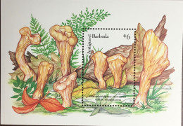 Antigua 1992 Edible Mushrooms Minisheet MNH - Mushrooms