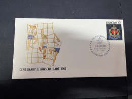 17-4-2024 (2 X 19) Australia - 1983 - Centenary Of The Boys' Brigade + SCOUTS + Canberra - 3 Covers - Ersttagsbelege (FDC)