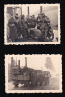 Drittes Reich.DINANT-Philippeville,Belgien-Wallonien.2 Fotos Wehrmachtssoldaten.Rast Zwischen Dinant Und Philippeville - 1939-45