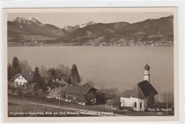 39048004 - St. Quirin Am Tegernsee Mit Blick Auf Bad Wiessee, Hirschberg Und Kampen. Ungelaufen. Sehr Gute Erhaltung. - Bad Wiessee