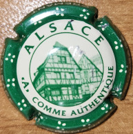 Capsule Crémant Alsace De VIGNERONS Série Puzzle, "A" Comme Authentique, Vert & Crème Nr 68 - Mousseux