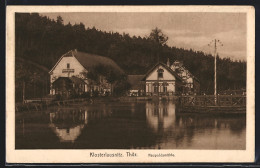 AK Klosterlausnitz, Gasthaus Naupoldsmühle Mit Weiher  - Bad Klosterlausnitz