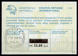 GOLAN HEIGHTS SYRIA Palestine 1977-1982  8 International Reply Coupon Reponse Antwortschein IAS IRC  See Scans - Syrie