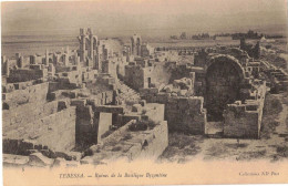 AFRIQUE DU NORD ALGERIE TEBESSA : RUINES DE LA BASILIQUE BYZANTINE - Tébessa