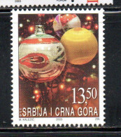 SERBIA SRBIJA SERBIE 2003 CHRISTMAS NOEL NATALE WEIHNACHTEN NAVIDAD 13.50 MNH - Serbie