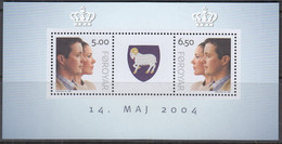 FÄRÖER  Block 17, Postfrisch **, Hochzeit Von Kronprinz Frederik Und Mary, 2004 - Isole Faroer