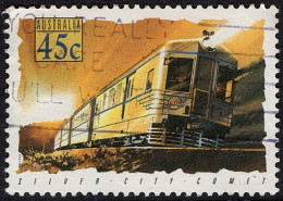 AUSTRALIA 1993 45c Multicoloured, Trains-Silver City Comet NSW SG1408 FU - Used Stamps