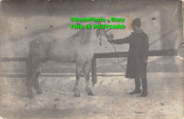 R392413 A Man With A White Horse. Postcard - Wereld