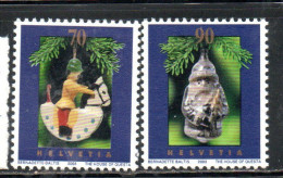 SWITZERLAND SUISSE SCHWEIZ SVIZZERA HELVETIA 2003 CHRISTMAS WRAPPING NATALE NOEL WEIHNACHTEN NAVIDAD COMPLETE SET MNH - Unused Stamps