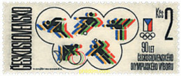 729457 HINGED CHECOSLOVAQUIA 1986 90 ANIVERSARIO DEL COMITE OLIMPICO NACIONAL - Neufs