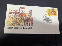 17-4-2024 (2 X 19) Australia - 1980 - Siege Of Glenrowan (Royal Australian Armoured Corps) - Omslagen Van Eerste Dagen (FDC)