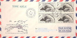 Pli Terre Adélie, Cachet Reconnaissance Des Glaces, EPF, Adelicop, Posté Base Dumont D'Urville, Cachet Arrivée France - Brieven En Documenten