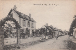 28 SENONCHES  JAUDRAIS      Rue De Pontgouin     TB  PLAN  Env 1920.     RARE - La Loupe