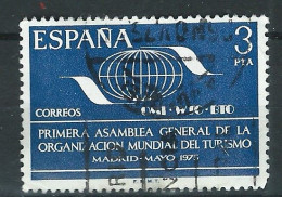 ESPAGNE - Obl - 1975 - YT N° 1909-1ere Assemblée énéale De L' Organisation Mondiale Du Tourisme - Gebraucht