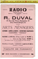 SOLDE 2020 ( BUVARD ?) RADIO R. DUVAL DUNKERQUE - Advertising