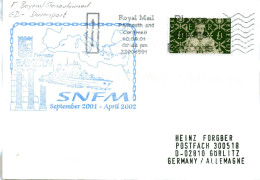 (Freg3) BRD Cachetumschlag FREGATTE "BAYERN" F217 SNFM Sept. 2001-April 2002 Großbritannien" EF GB MWSt 10.9.01 PLYMOUTH - Barcos