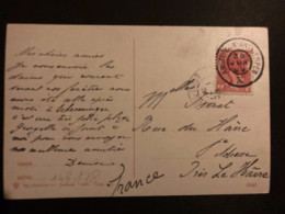 CP Pour La FRANCE (76 SAINTE ADRESSE) TP 5c OBL.30 JUN 09 AMSTERDAM - ANTWERPEN X - Cartas & Documentos