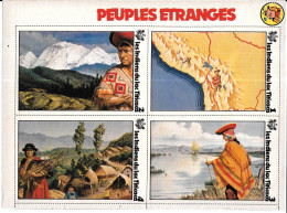 CS29 - DOUBLE PAGE FICHES JOURNAL SPIROU - PEUPLE ETRANGES - INDIENS DU LAC TITICACA - Altri & Non Classificati