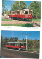 2 POSTCARDS CANADA     EDMONTON  TRAMS - Tram