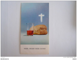 Image Pieuse Holy Card Santini Communie 1967 Moorslede Jean Lambert Italy AR 507-03 Heer Zegen Deze Gaven Brood Wijn - Devotieprenten