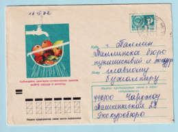 USSR 1972.0718. Food Hygiene. Prestamped Cover, Used - 1970-79