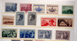 Tchecoslovaquie -    Evenements - Vie Ouvriere - Celebrites -Neufs**/* -  MNH Or MLH - Unused Stamps