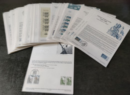 FRANCE LOT DOCUMENTS OFFICIELS PHILATELIQUES  ANNEE 1986 (48 Documents) - Postdokumente