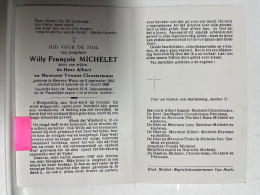 Devotie DP - Overlijden Kind Willy Michelet - Cloostermans - Beveren-Waas 1952 - Leuven 1969 - Décès