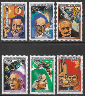 CENTRAFRIQUE - PERSONNAGES CELEBRES ET ENGINS SPATIAUX - N° 630 A 633 ET PA 307 A 308 - NEUF** MNH - Afrique