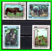 AFRIKA CENTRAL -  ( AFRIKA ) SELLOS AÑO 1978 ANIMALES EN PELIGRO DE EXTINCIÓN - Sonstige & Ohne Zuordnung