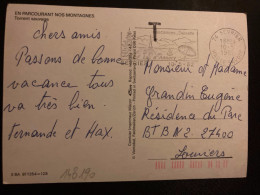 CP OBL.MEC.10-5 1982 74 SEVRIER HAUTE SAVOIE + T De TAXE - 1960-.... Storia Postale
