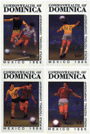 729468 HINGED DOMINICA 1986 COPA DEL MUNDO DE FUTBOL. MEXICO-86. VENCEDORES - Dominique (1978-...)