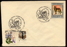 POLAND 1987 50TH ANNIV 1ST POLISH EXPEDITION TO GREENLAND SPECIAL CANCEL ON COVER SIBERIAN HUSKY DOG POLAR - Otros & Sin Clasificación