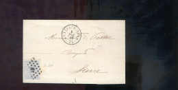 België OCB18 Gestempeld Op Brief Bruxelles-Lierre 1869 Perfect (2 Scans) - 1865-1866 Profile Left