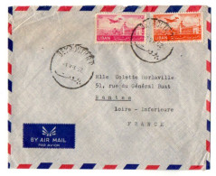 TB 4760 - 1952 - LSC - Lettre Par Avion De BEYROUTH ( Liban ) Pour NANTES ( France ) - Libanon