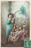 FETES - VOEUX - Bonne Fête - Enfants - Fleurs - Colorisé - Carte Postale Ancienne - Autres & Non Classés