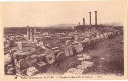 AFRIQUE DU NORD ALGERIE TIMGAD : RUINES ROMAINES TEMPLE DU GENIE DE LA COLONIE - SITE PATRIMOINE ARCHEOLOGIQUE ROMAIN - Autres & Non Classés