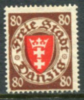 DANZIG 1935 (Jun/Sep) Arms Definitive 80 Pf. MNH./ ** Michel 250 - Neufs