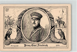 51817604 - WK I Prinz Eitel Friedrich Soldat Pferd Banner Sign. - Royal Families