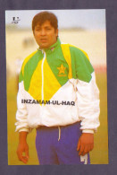 Inzamam-ul-Haq (Pakistani Cricketer) Vintage Pakistani  PostCard (Univeral) (THIN PAPER) - Críquet