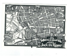 POSTCARD    MAP RELATED WHITECHAPEL LONDON - Landkarten