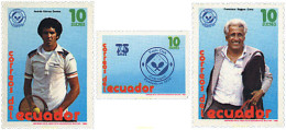 729473 HINGED ECUADOR 1986 75 ANIVERSARO DEL CLUB DE TENIS DE GUAYAQUIL - Ecuador