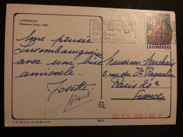 CP Pour La FRANCE TP SECURITE ROUTIERE 10F OBL.MEC.10 10 86 LUXEMBOURG 1 - Storia Postale