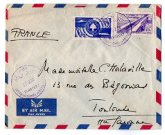 TB 4772 - 1958 - LSC - Lettre Par Avion / MP Aéroport International De BEYROUTH ( Liban ) Pour TOULOUSE ( France ) - Lebanon