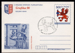 POLAND 1990 25TH INTERNATIONAL PEDIGREE DOG SHOW IN POZNAN SPECIAL COVER ON PC DOGS POLISH WELSH TERRIER - Honden