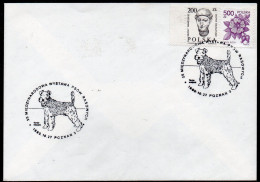 POLAND 1990 25TH INTERNATIONAL PEDIGREE DOG SHOW IN POZNAN SPECIAL CANCEL ON COVER DOGS POLISH WELSH TERRIER - Honden