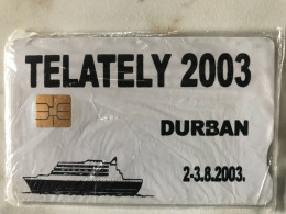 RRRRR   TEST   DEMO   TELATELY  2003  DURBAN  FAIR   KWAZULU   ONLY 35   MINT IN SEALED   RRRRR - Suráfrica